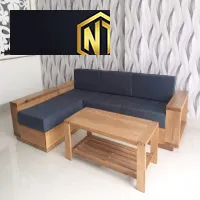 Xưởng Nội Thất Ngọc Thịnh - Bộ bàn ghế sofa gỗ phòng khách